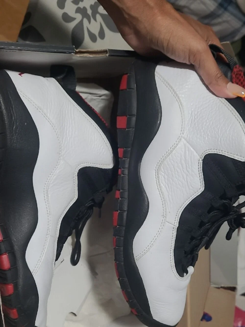 Jordan Air Jordan Retro 10 White/Varsity Red-Black